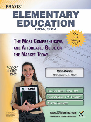 cover image of Praxis Elementary Education 0014, 5014 Teacher Certification Study Guide